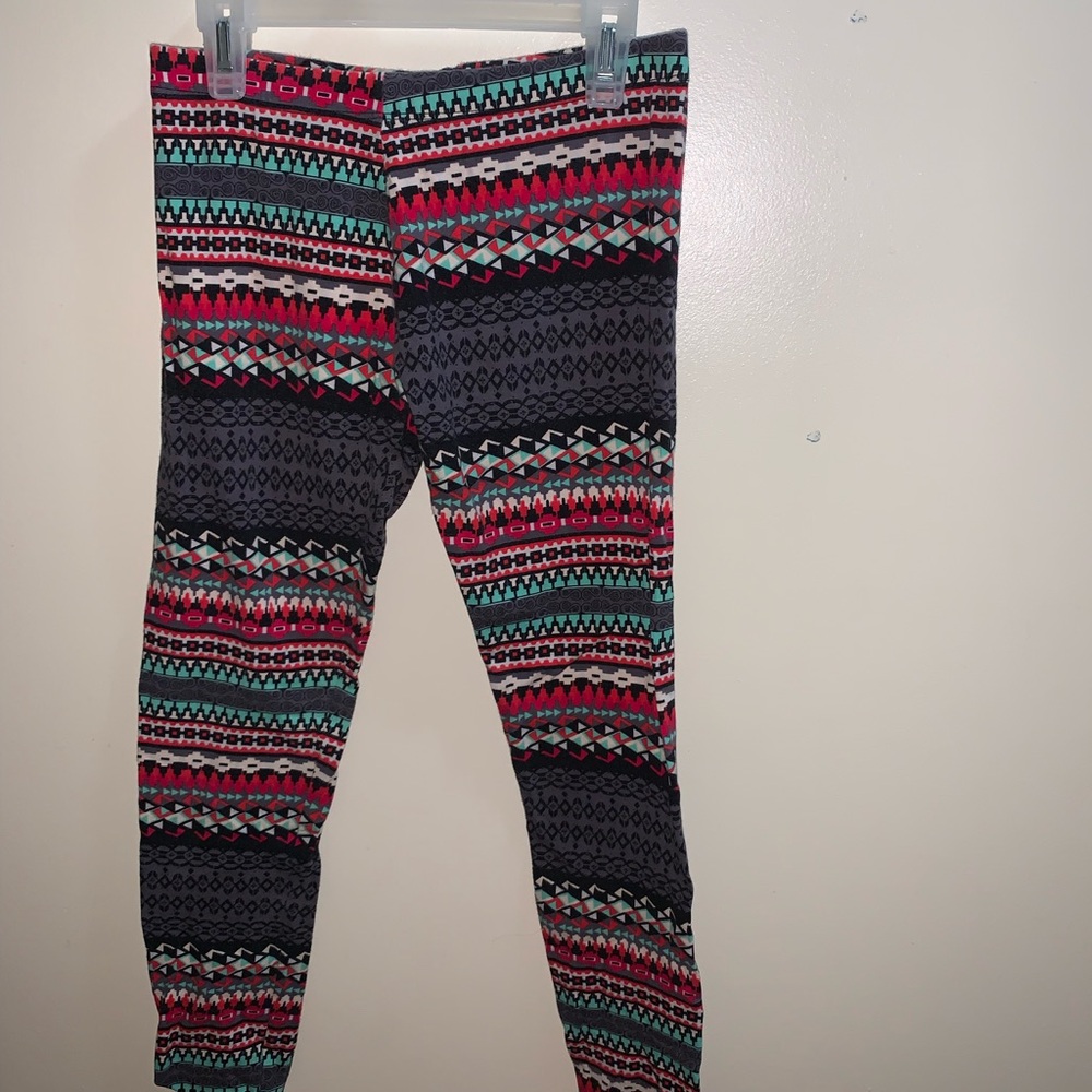 Charlotte Russe Multicolor Patterned Kids Leggings